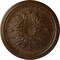 Ekena Millwork Luton Ceiling Medallion (Fits Canopies up to 1 1/8"), 15 3/4"OD x 5/8"P, Root Beer Crackle CM16LURBC - alternate 1
